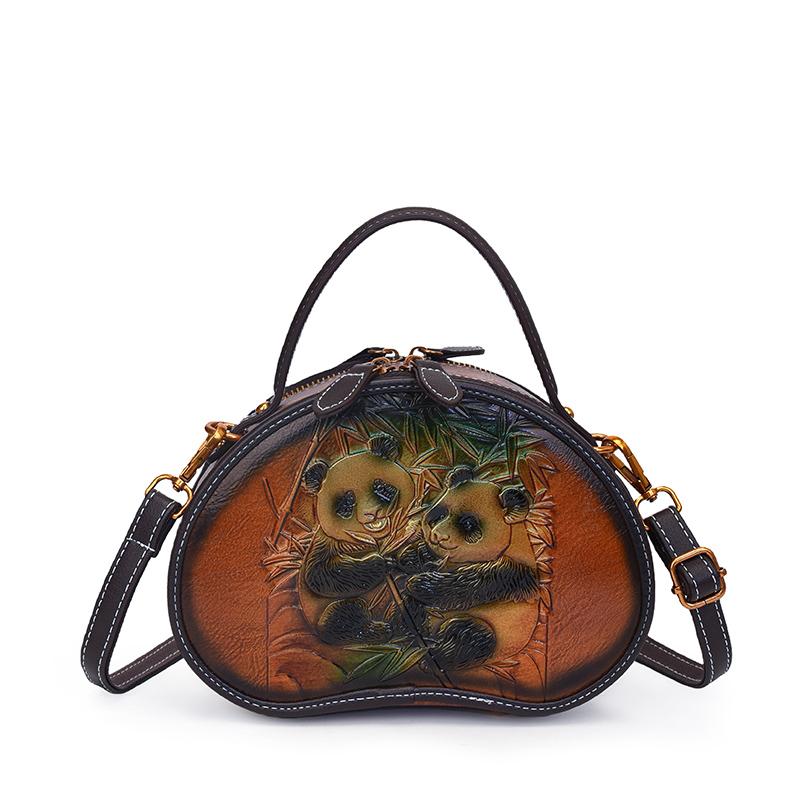 New Chinese Style Design Zipper Youth Sweet Shoulder Bags 2026 Hot Selling Versatile Bamboo Leaf Printing Women's Crossbody Bags