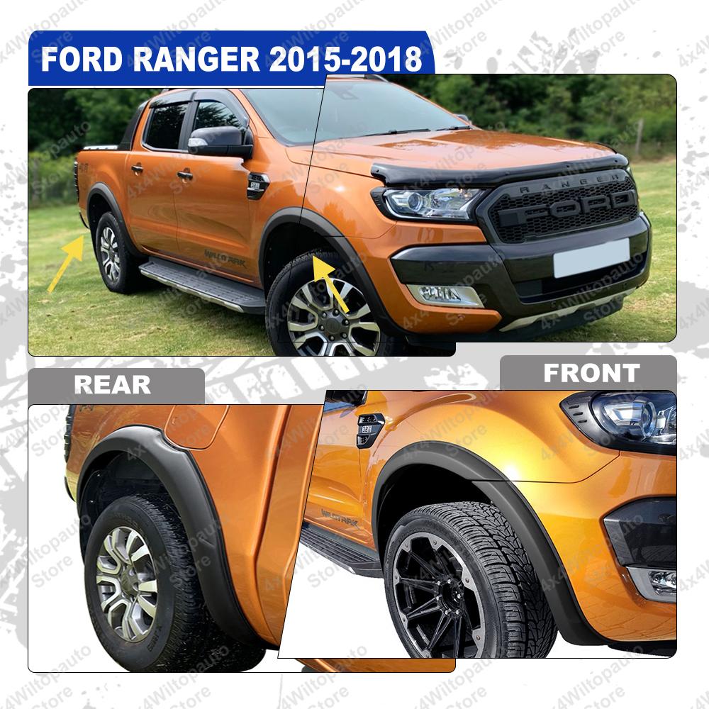 Wheel Arch OEM Fender Flares For Ford Ranger T7 T8 Wildtrak XLT 2015-2018 2019-2025 3INCH Mudguards Auto Part Car Accessories