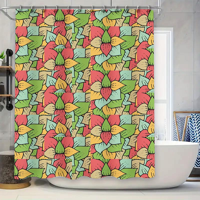 

Seasonal Shower Curtain with Autumn Leaves: Decorate Your Bathroom in Style for Fall 90x180cm