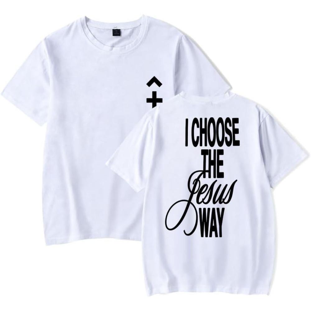 Phil Wickham I Choose The Jesus Way TShirt Merch Unisex Hiphop Summer Fashion Short Sleeve Tshirt Tee Streetwear S