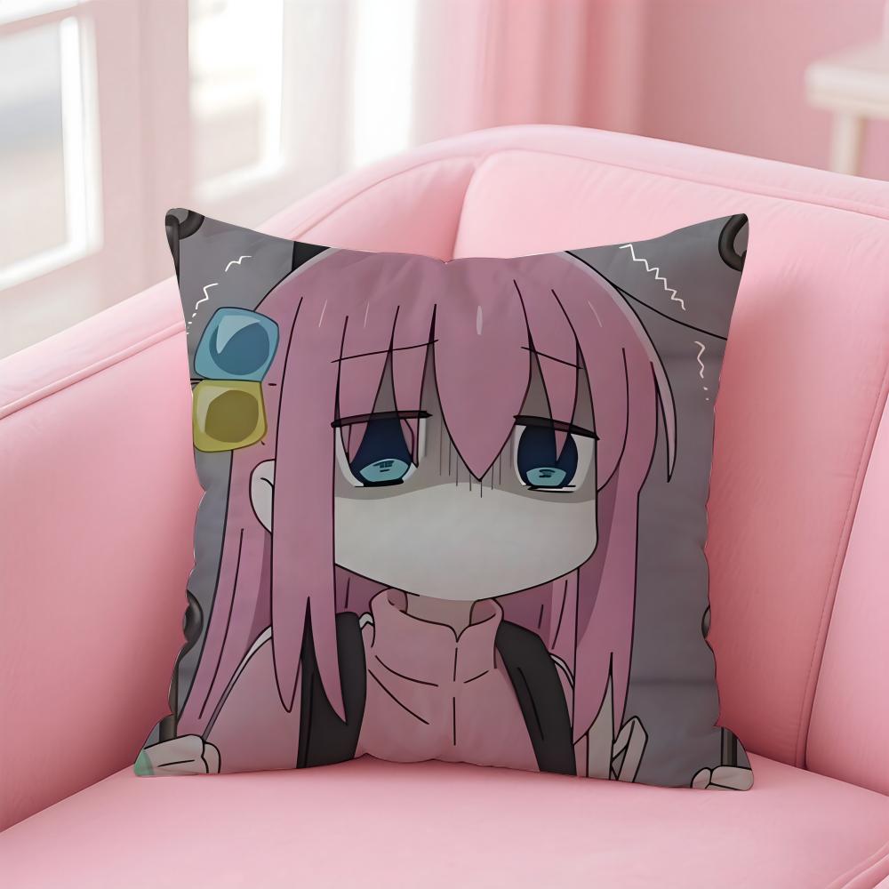 

Anime B-Bocchi the RockS Cushion Cover Comfortable Reversible Pillow Cover Ideal for Car Sofa Bedroom & Beyond 12x12Inch