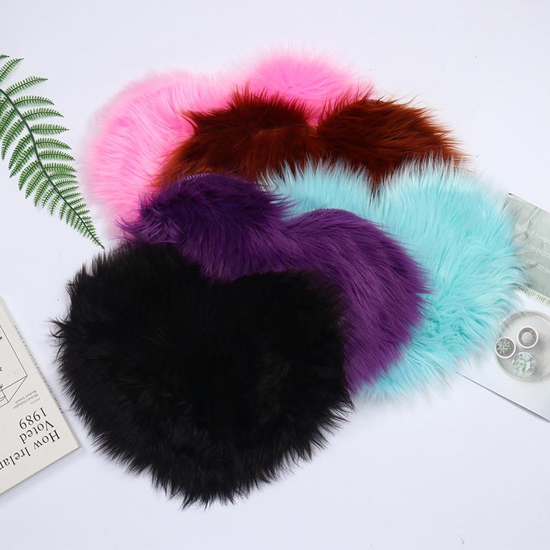 Heart Shape Hand Rest Nail Cushion Nail Art Photo Background Fluffy Table Pad