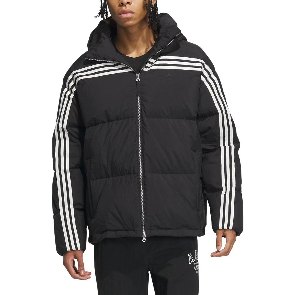 Adidas Originals 670 Padded Hooded Down Jacket Men Outerwear Black IU4829