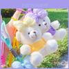 Cute Bear Plush Keychain With Bow For Kids And Teens Gift Idea