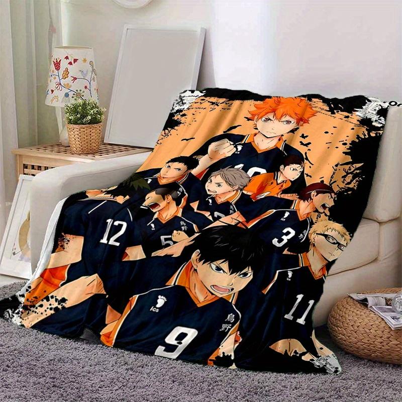 1pc Haikyu!! Character Blanket, Soft and Cozy Home Decor Gift for All Seasons, Perfect for Any Room Decoration, Ideal Present for Family and Friend.M0