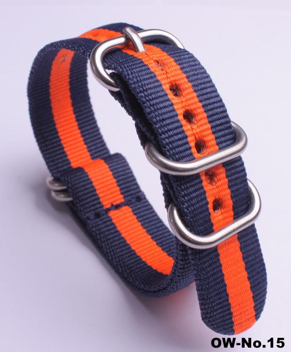 Silver Smooth Oval Buckle Nylon Watch Strap - Waterproof E-commerce Source Watch Band