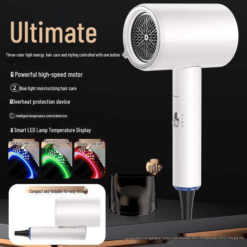 

High-Speed Foldable Hair Dryer: Quick Drying, Strong Airflow, Professional & Home Use EU Plug (Not for domestic use)