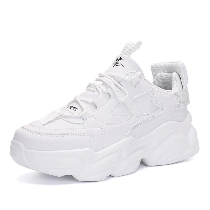 

2021 autumn new Korean version breathable dad shoes women s color matching five-pointed star height-increasing shoes women s sports and leisure sho 40 бежевый