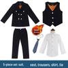 2022 Autumn/Winter Boys' Striped Blazer Suit Set - Formal Wear for Flower Boys and Hosts