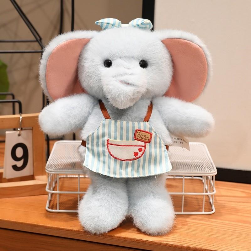 Plush Sheep Elephant Toy With Soft Short Pile For Birthday Gift And Home Decor