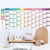 2026 English Wall Calendar, Dry Erase Wall Planner Agenda Planner Thick Paper New Year Large Calendar for Home School Office