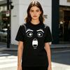Shocked Meme Face Graphic Tshirt Funny Surprised Expression Print Unisex Short Sleeve Casual Tee Top
