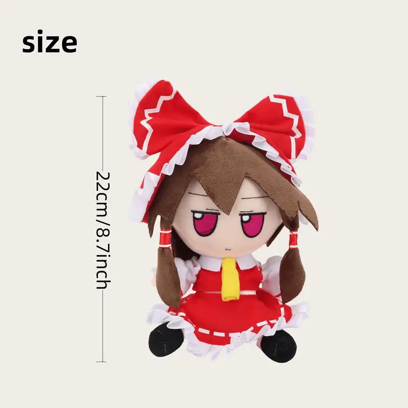 

20cm Lovely Plush In Stock fumo×fumo TouHou Project Reimu Stuffed Doll Cute And Charming Present Kid Birth Date Xmas Gifts Home Decor Collector 20cm красный