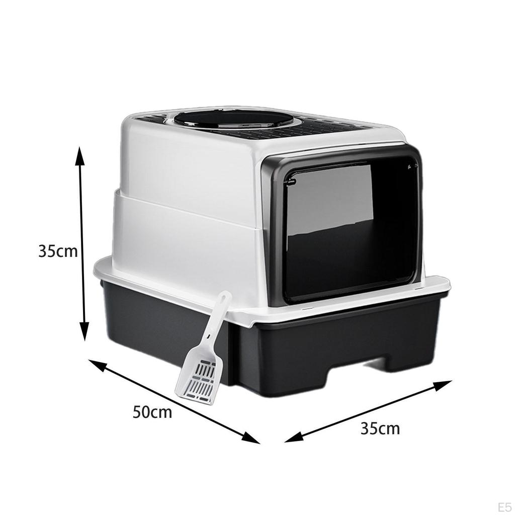 Geschlossene Katzentoilette, große Katzentoilette mit Deckel und Einstieg von oben, Box, Kätzchentöpfchen