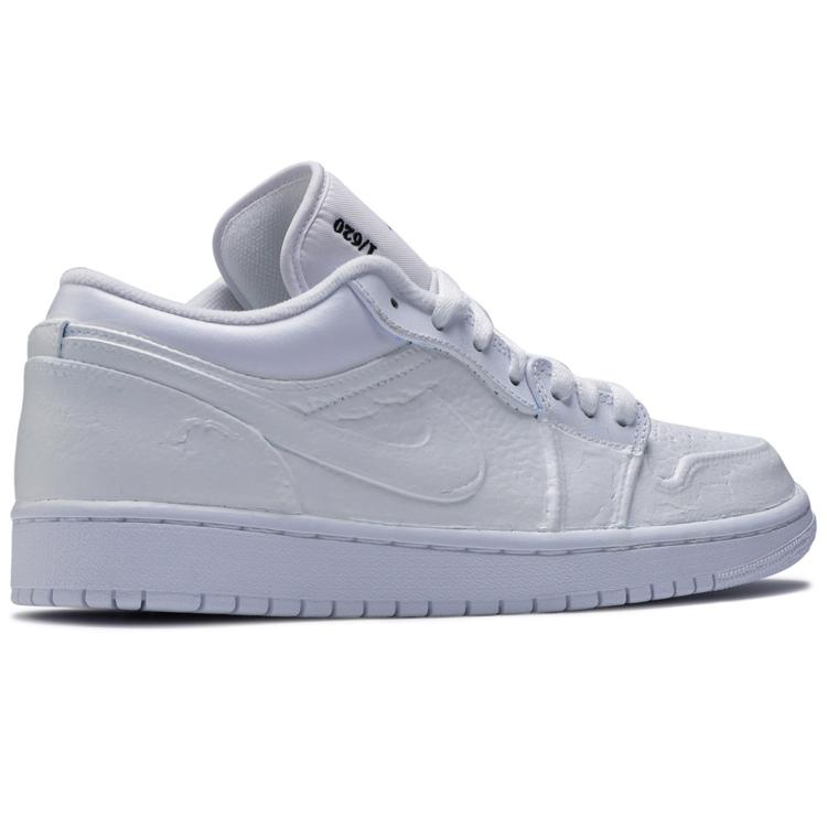 Jordan 1 Low White To Blue JumpmanLA Exclusive 553558-115