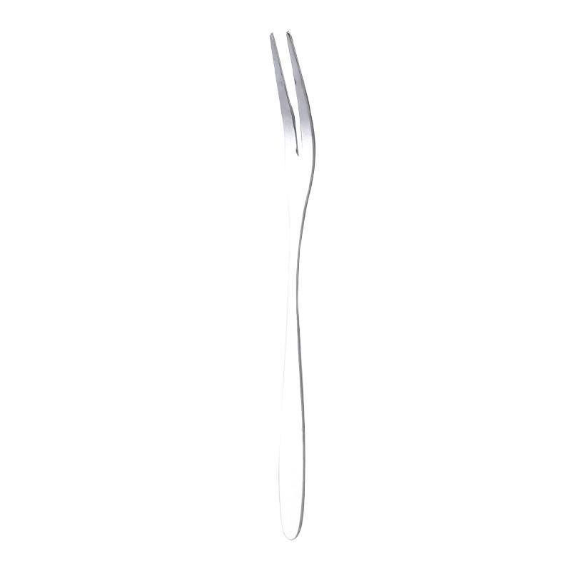 Mansou Stainless Steel 2-Prong Fruit Forks - 10-Pack