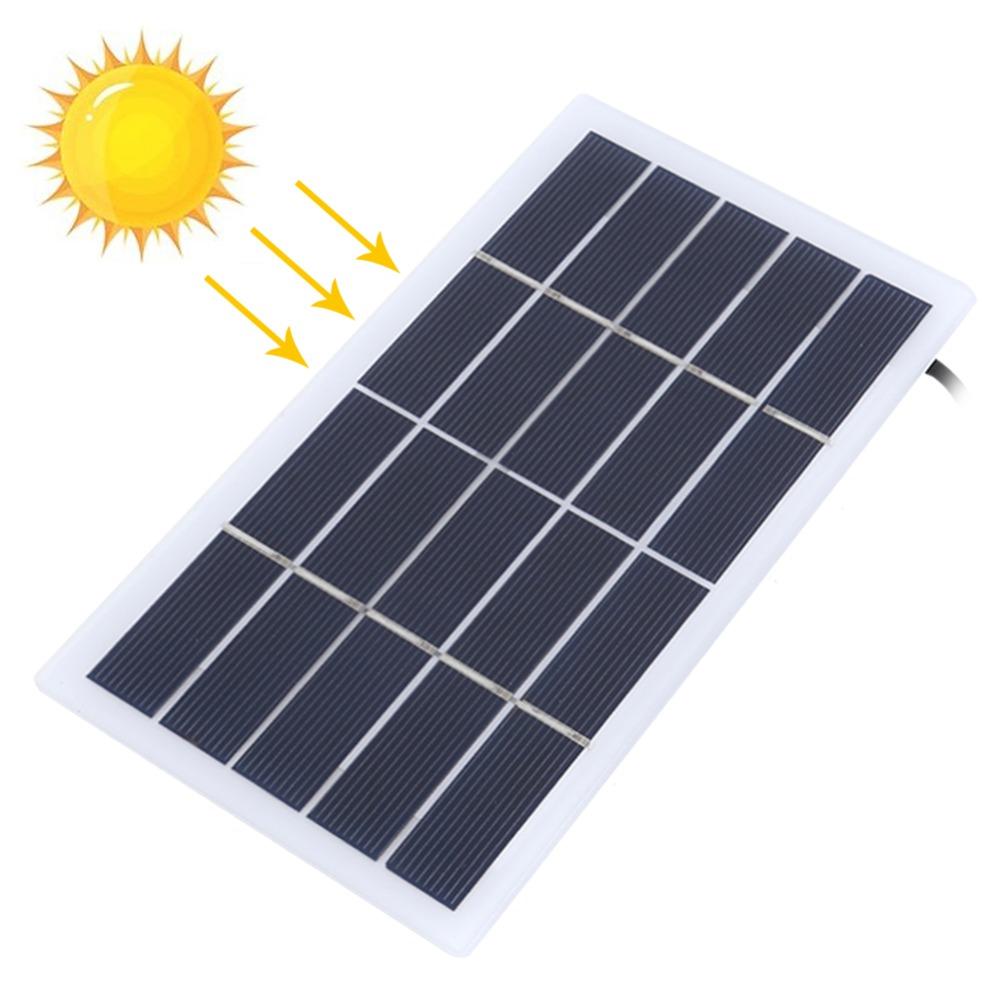 Portable Solar Panel 2W 5V Solar Panel Kit Durable Solar Charger Panel  Camping Portable Power