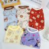 Pet Cat Dog Mesh Vest With Cute Print Anti-Shedding Sun Protection Clothing Small Breeds