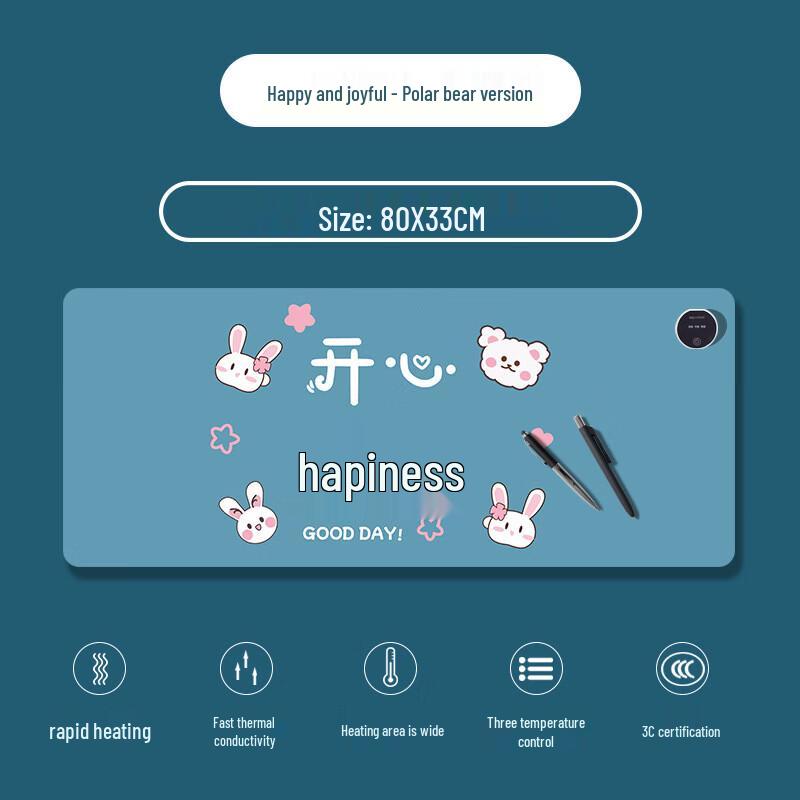 Zeitgesteuerte Heizschreibtischmatte