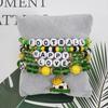 5pcs/set Creative Soccer Fan Stackable Bracelet Shoe Individualistic Bracelet Set Green Mix-and-match Football Gift