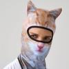Funny Beanies Hats 3D Cat Animal Ski Balaclava for Men Women Ski Mask Caps with Ears Music Festivals Raves Ski Halloween Gifts