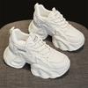 Internet celebrity platform dad shoes women's new autumn and winter versatile explosion beige pink casual sports little white shoes women