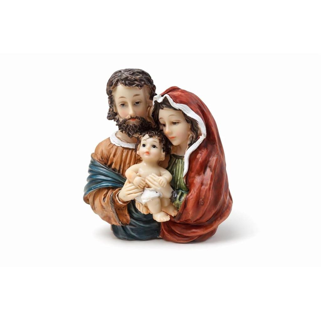 Krippen Heilige Familie Idol | Baby Jesus, Maria & Josef Weihnachtsgebet Statue, Weihnachtsdeko Ausstellungsstück, Auto Armaturenbrett Gott Idol & Christliches Geschenk