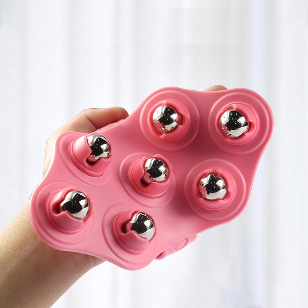Seven ball massage rollers, unblocking meridians, brushing calf massage, brushing fitness muscles, relaxing massage tools