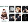 3/4/5 Tier Acrylic Cupcake Stand Clear Cake Display Shelf Dessert Display Holder  Kitchen