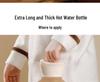 Large Plush-covered Hot Water Bottle with Waist Support and Thickened Rubber Hand Warmer Bag