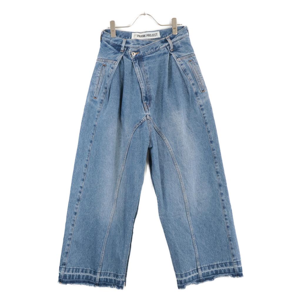 PRANK PROJECT Blue Cotton Zip Open Denim Pants Bottoms 36 blueUsed