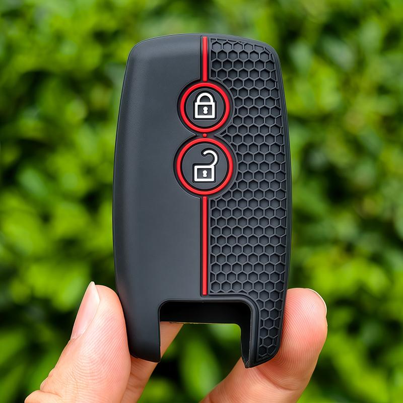 

2 Button Silicone Key Case Cover for Suzuki SX4 Swift Grand Vitara Cross XL-7 Keyless Fob Shell Skin Holder Protector чорний