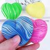 Love Heart Squeeze Toy Anxiety Relief Flow Texture Heart Shape Sensory Toy Soft TPR Decompression Stress Ball Party Favors