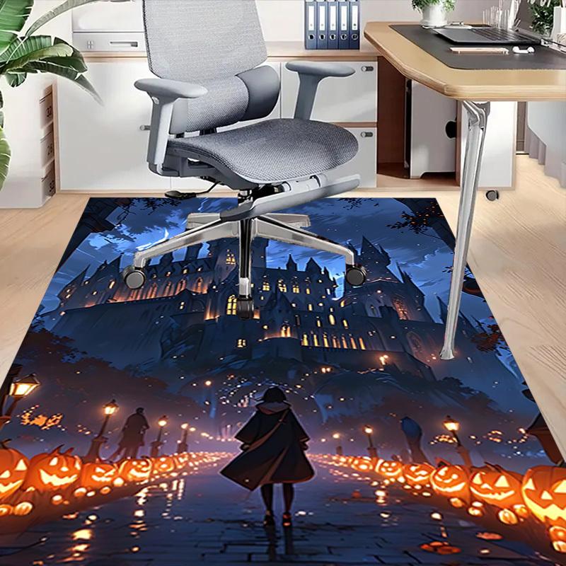 1pc castle Halloween Carpet, for Home & Office Decor, Desk Chair Carpet, Festive Gift,Conference Room CarpetL1112