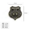 2Pc Antique Padlock Bronze/Gold Box Hasp Lock Catch Latches for Jewelry Box Suitcase Buckle Clasp Furniture Hardware Accessories