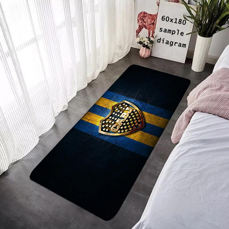 Doormat Flannel Floor Mat Indoor Foot Rug Prayer Bedside Mats Atléticos Bocas Juniors Kitchen Corridor Carpet Soft Balcony Decor