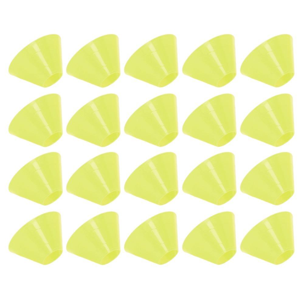 20PCS Round Cone Shape Marker Discs Stackable Agility Discs Portable Training Cones  Sports Drills
