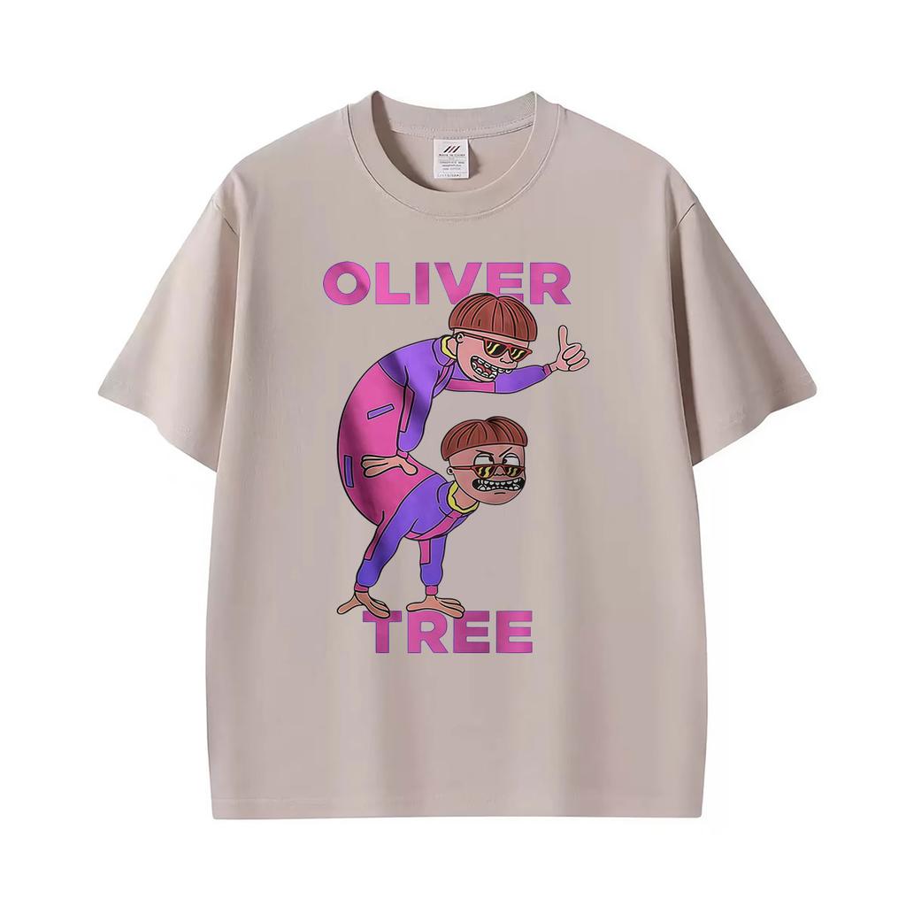 Divertenti Magliette Merch Oliver Tree Vintage Anni '90 Per Unisex Moda Unisex Hip Hop Streetwear T-shirt Cotone Casual Manica Corta T-shirt