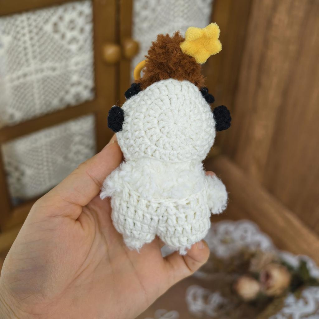 [Cloth Only] Fashion Cartoon Toy 10cm Doll Clothes Crocheted Panda Suit for Girls & Boys