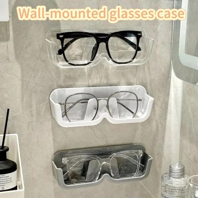1/2/3pcs Glasses Storage Box Wall Mounted Perforated Glasses Frame Glasses Sunglasses Display Rack Sunglasses Display Rack