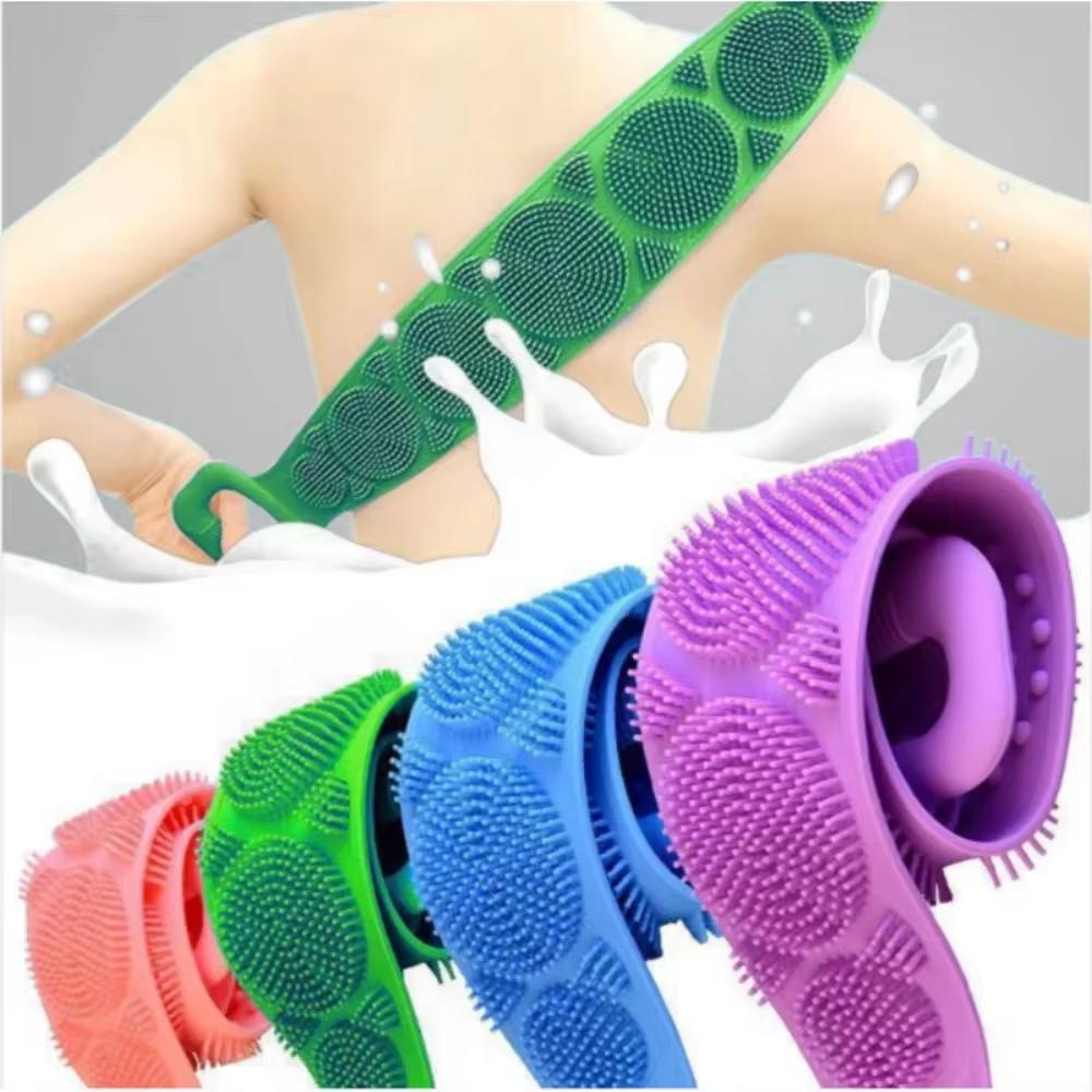 Silicone Body Scrubber & Back Massager Exfoliating Shower Sponge Soft Bath Brush for Deep Skin Cleansing Deep Skin Clean