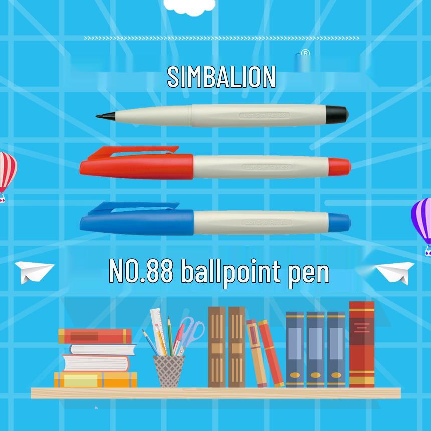 Taiwan Lion 88 Refillable Fine Tip Red Fineliner Marker Pen