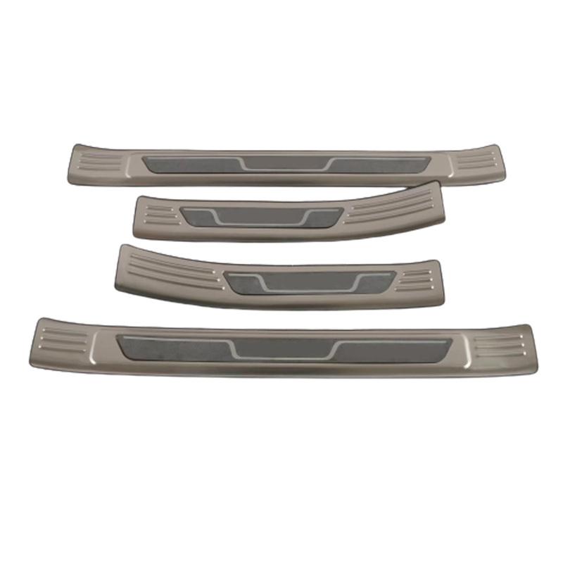 For Ford Focus Steel Car External Door Sill Scuff Plate Cover Threshold Strip Trim Auto Interior Accessories