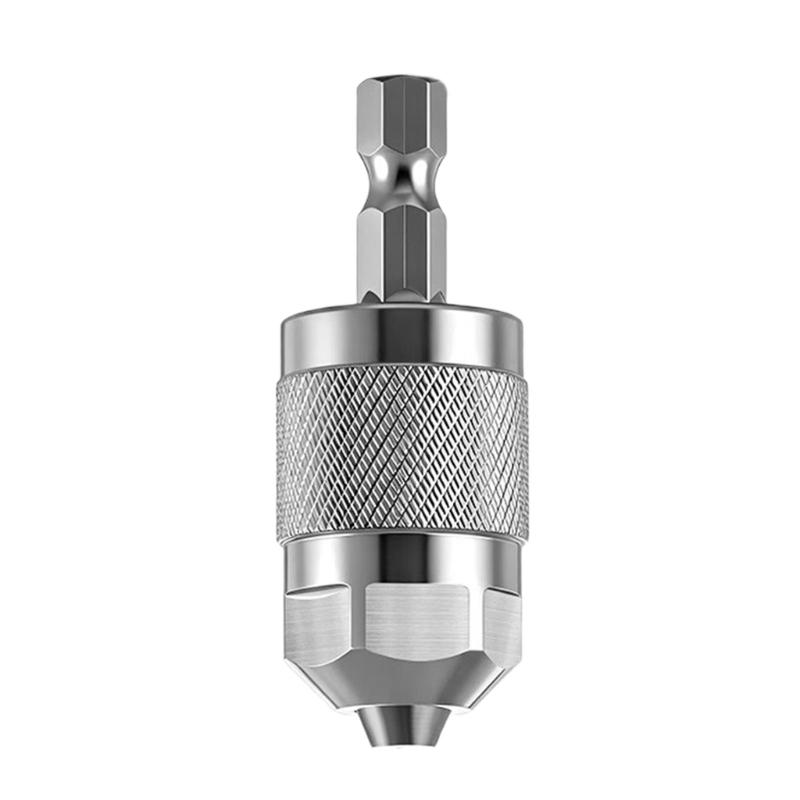 G8DA Universal Pneumatic Drill Hexagonal Shank Chuck 3 Jaw Quick Install Metal Tool