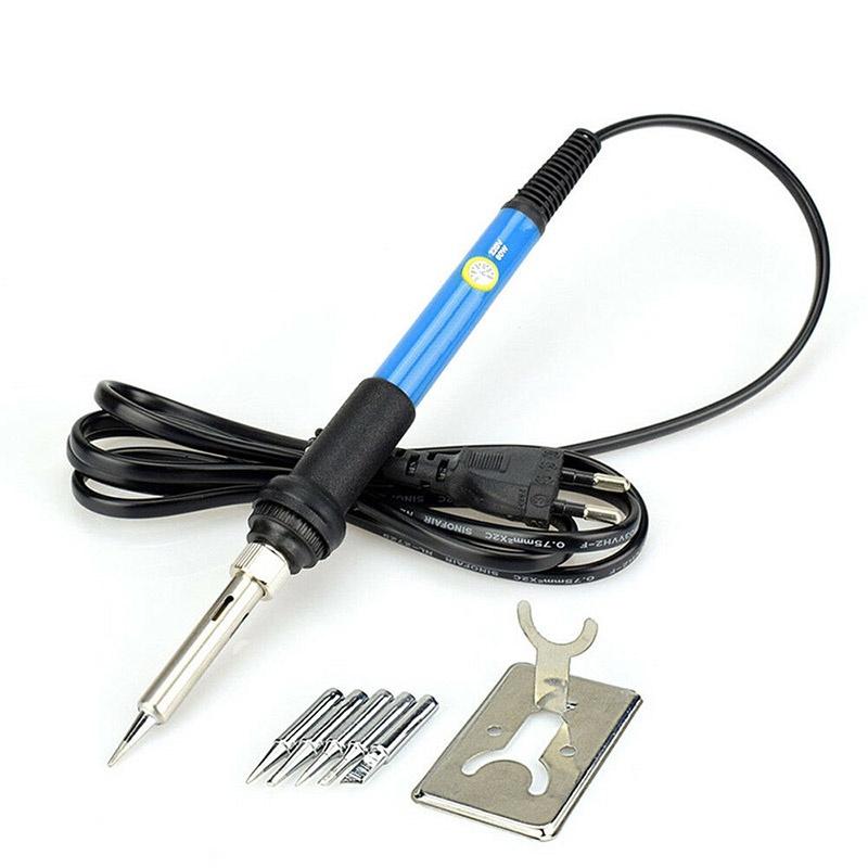 Hochwertiges 110V/220V 60W Einstellbares Elektrisches Temperaturpistolen-Schweiß-Lötkolben-Set für Professionellen Gebrauch