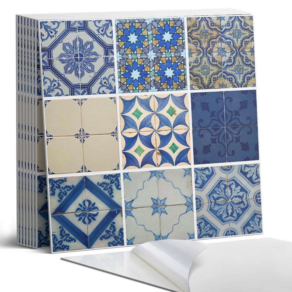 Komplet Kafelków Winylowych Z Motywem Do Kuchni Salonu Wzory Kafli Ceramicznych 9X30X30 Cm