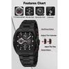 New Design Tonneau Watch Men Luminous Waterproof Date Stainless Steel Chronograph Quartz Watches for Men Relogio Masculino
