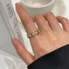 Elegant Zirconia Chain Link Ring for Women – Versatile, High-End Fashion Style