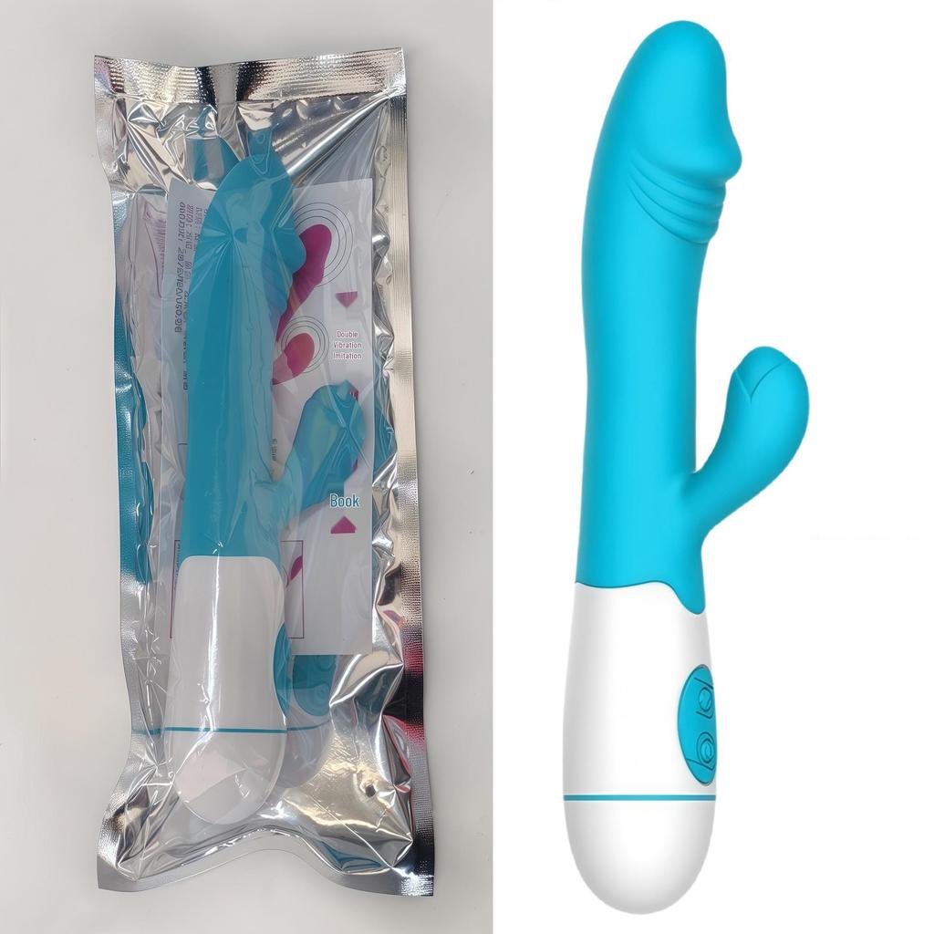 Dual-Action Silicone Vibrator with Variable Frequencies for G-Spot and Massage Stimulation