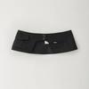 [Fromwhere]_Vegan Leather Wrap Skirt Black